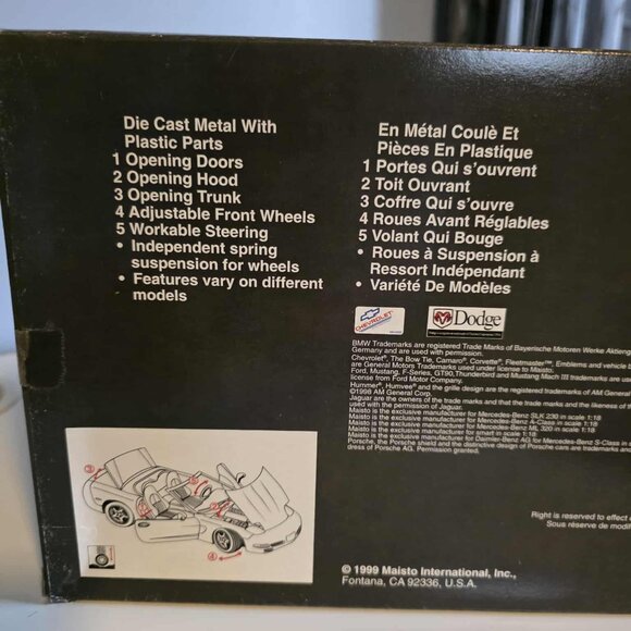 Vintage Premiere Thunderbird Show Car 1:18 Model Die Cast 1999 - Picture 4 of 6